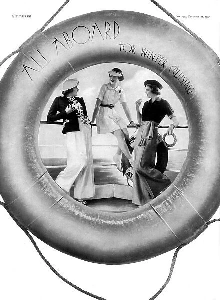 Winter cruise fashions for 1937