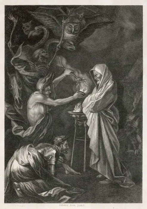 Framed Print : The Witch of Endor (Rosa) Print Framed Print : The Witch of Endor (Rosa) Print
