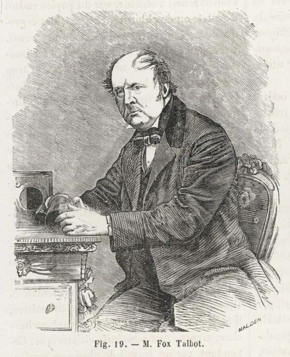 Framed Print : William Henry Fox Talbot Print, a photograph of the physicist Framed Print : William Henry Fox Talbot Print, a photograph of the physicist