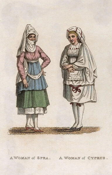 A woman from Spra and a Woman of Cyprus