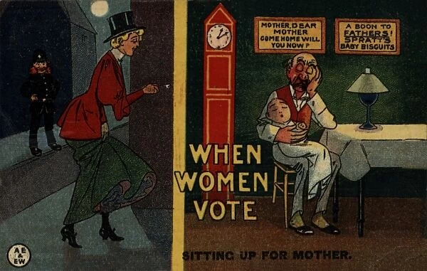 When Women Vote Sitting up Late