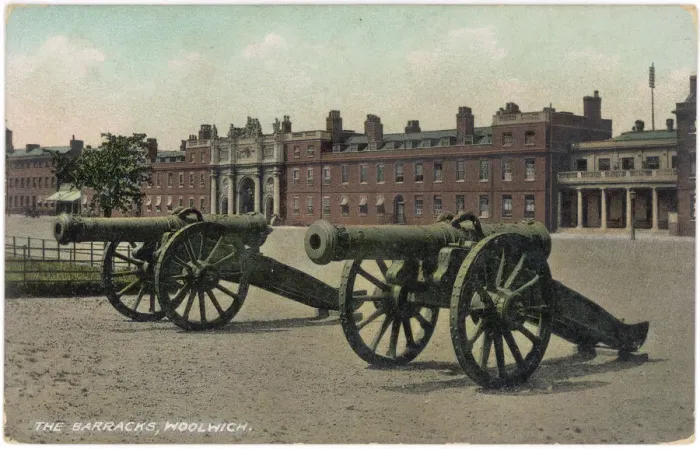 Framed Print : Woolwich Barracks Print C1905 Framed Print : Woolwich Barracks Print C1905