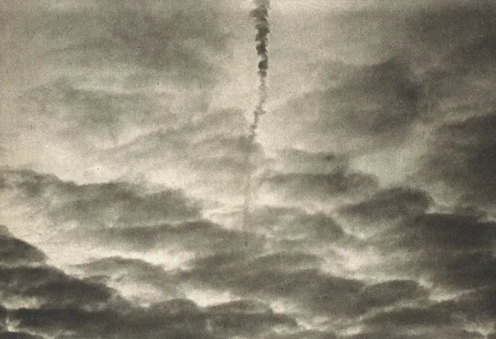 Framed Print : Print of a Zeppelin in Flight, 1917 Framed Print : Print of a Zeppelin in Flight, 1917
