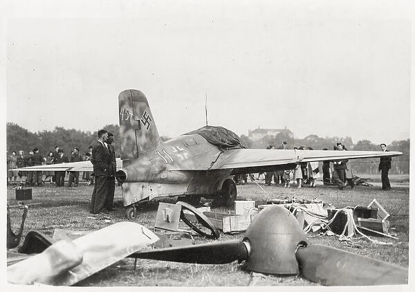 World War II German aircraft displayed in Hyde Park