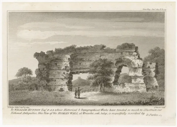 Framed Print : Wroxeter Roman Wall Print