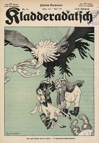 Ww1 Cartoon  /  Eagle 1918
