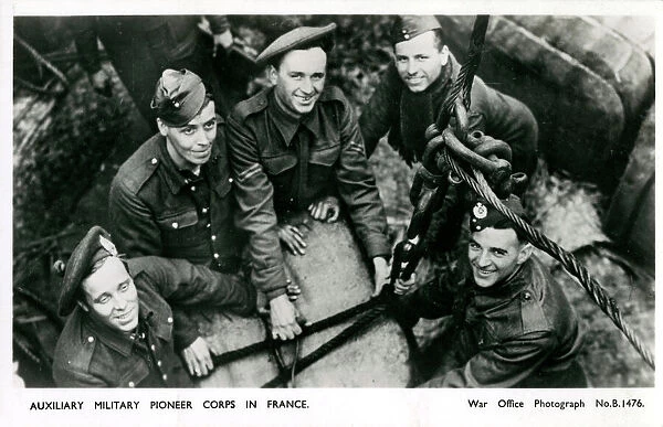 WW2 - Auxiliary Military Pioneer Corps at work in France