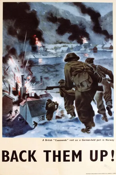 Framed Print : WW2 Commando Raid Print, Back Them Up Framed Print : WW2 Commando Raid Print, Back Them Up