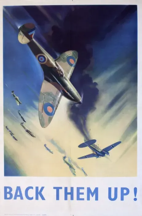 Framed Print : WW2 Print: RAF Supermarine Spitfires in Action