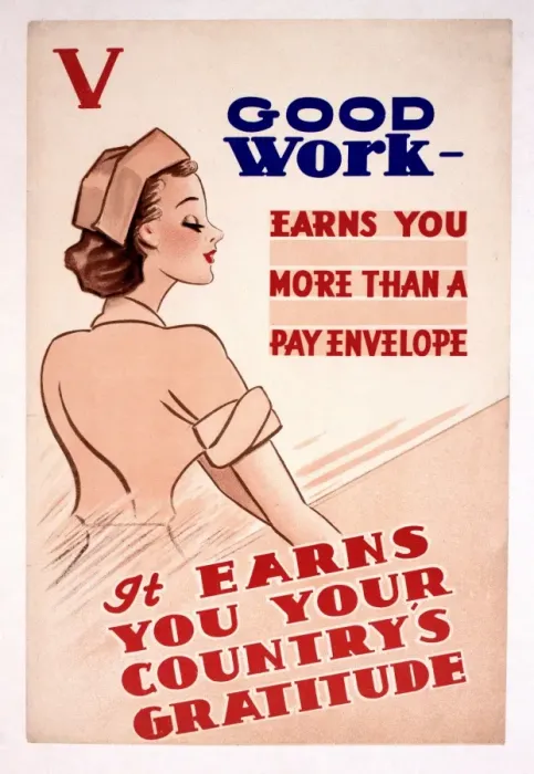 Framed Print : WW2 'Good Work' Print Framed Print : WW2 'Good Work' Print