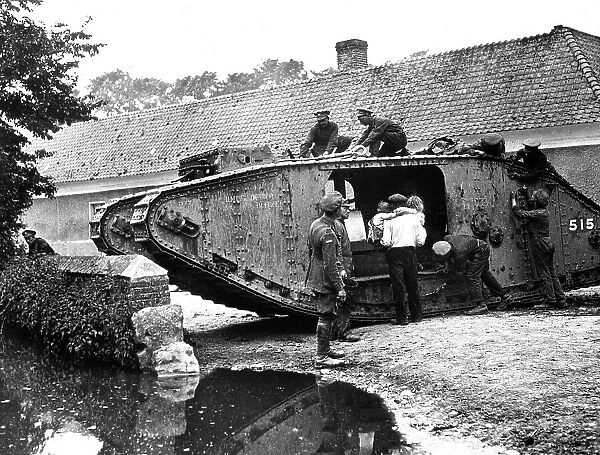 WWI - Early Allied Tank on the Western front