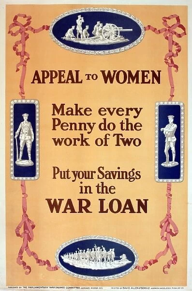 WWI Poster, Appeal to Women