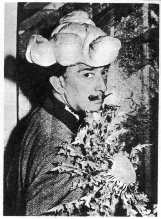 Framed Print : Salvador Dali in Pastry Tricorne Hat Print Framed Print : Salvador Dali in Pastry Tricorne Hat Print