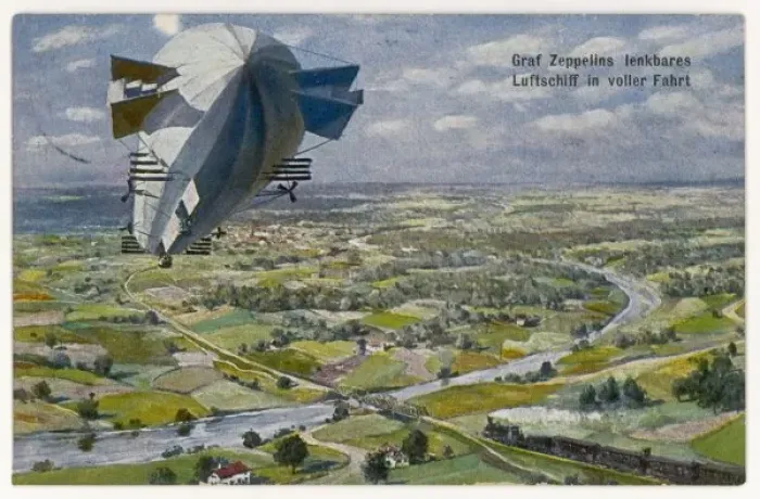 Framed Print : Graf Zeppelin in Flight Print Framed Print : Graf Zeppelin in Flight Print