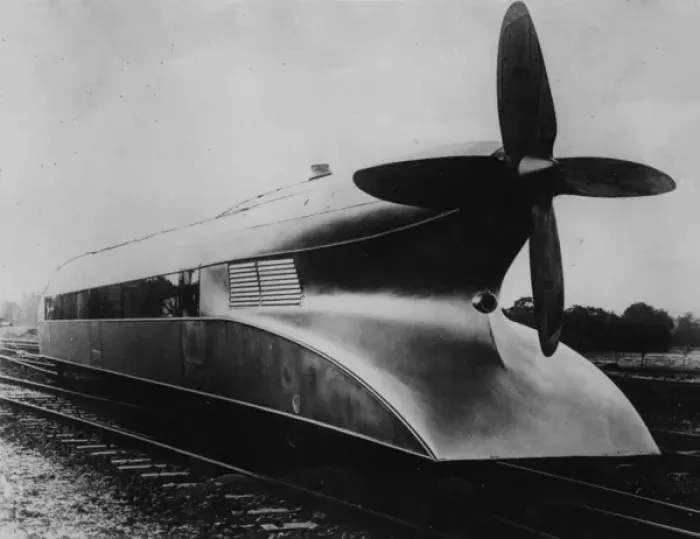 Framed Print : Zeppelin Train Print: Experimental Rail Zeppelin 1930s Framed Print : Zeppelin Train Print: Experimental Rail Zeppelin 1930s