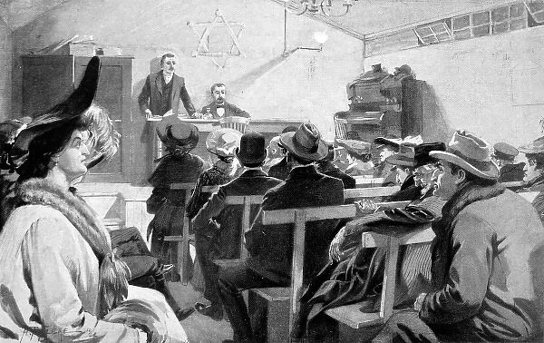 Zionist Lecture in the East End of London, 1904