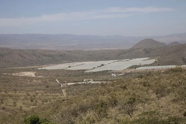 Flower farm development and geothermal drilling close to Lake Naivasha Rift Valley - Kenya - East Africa