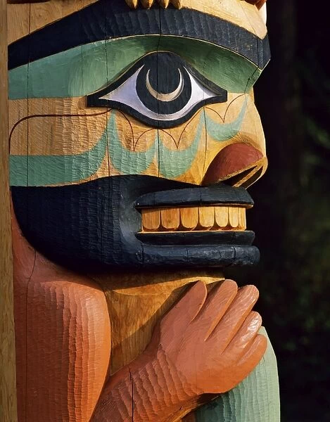 Totem in Stanley Park, Vancouver, British Columbia. SX3