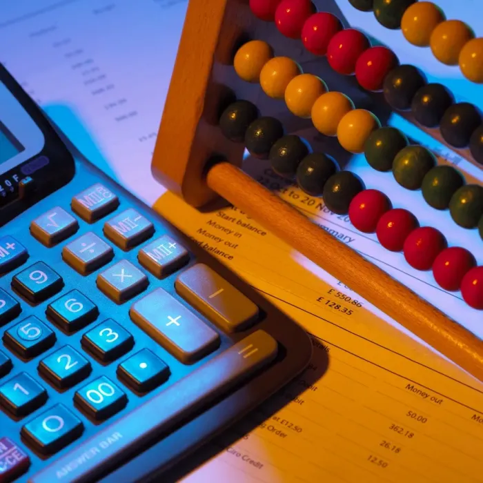 Framed Print : Abacus and calculator Print Framed Print : Abacus and calculator Print