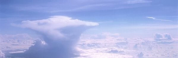 Aerial view of a cumulonimbus storm cloud