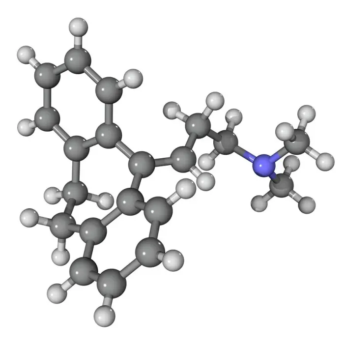 Framed Print : Amitriptyline Molecule Print