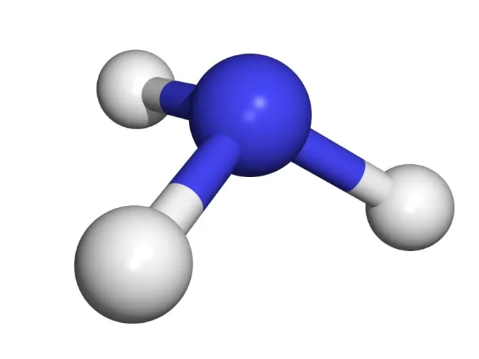 Framed Print : Ammonia Molecule Print Framed Print : Ammonia Molecule Print