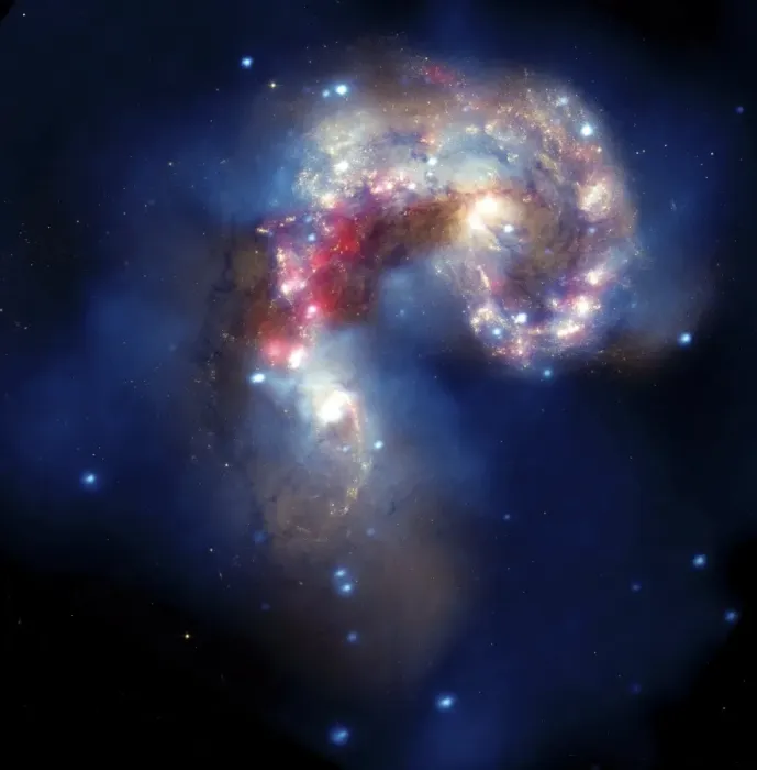 Framed Print : Antennae Galaxies Print: A 61,000 Light Year Wide Composite Image Framed Print : Antennae Galaxies Print: A 61,000 Light Year Wide Composite Image