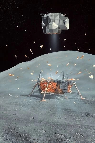 Apollo 17 ascent stage, artwork