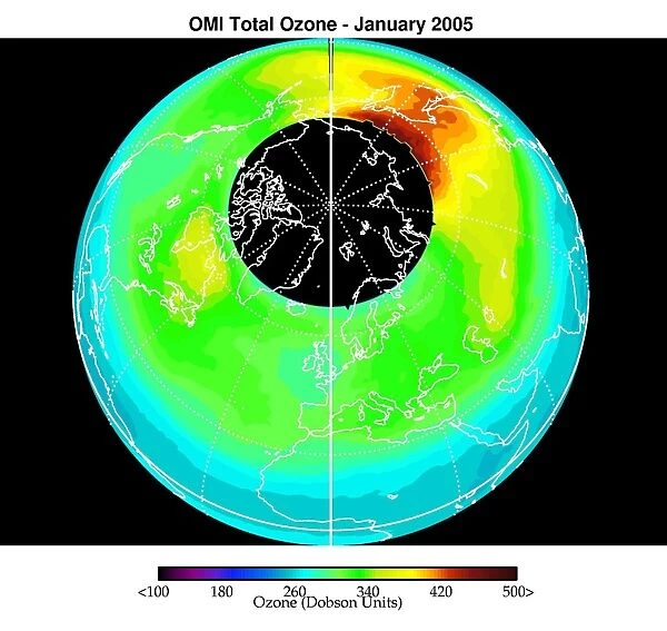 Arctic ozone distribution