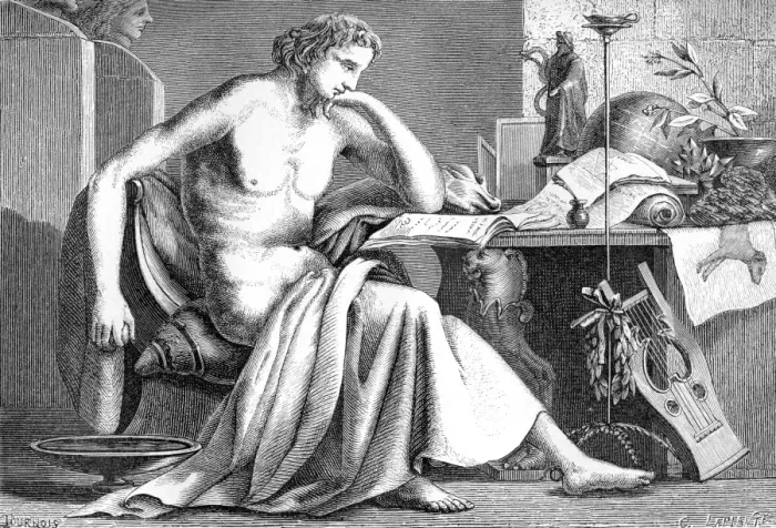 Framed Print : Aristotle as a Young Man Print Framed Print : Aristotle as a Young Man Print
