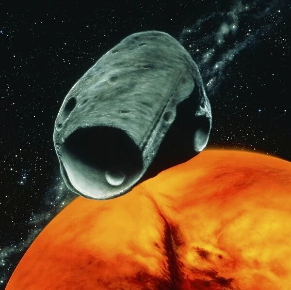 Artists impression of the Martian moon Phobos