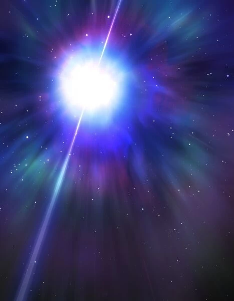 Artwork of a gamma-ray burster F006  /  8797