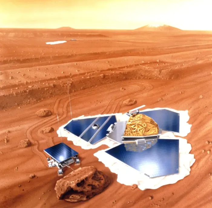 Framed Print : Mars Pathfinder Lander Print Framed Print : Mars Pathfinder Lander Print