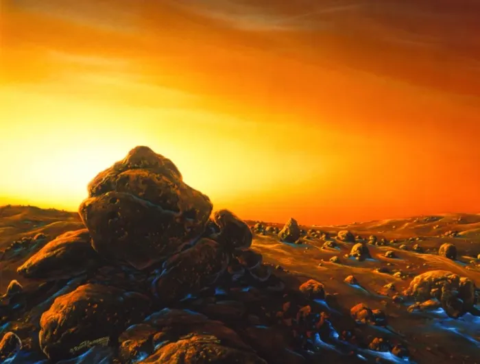 Framed Print : Mars Sunrise Print Framed Print : Mars Sunrise Print
