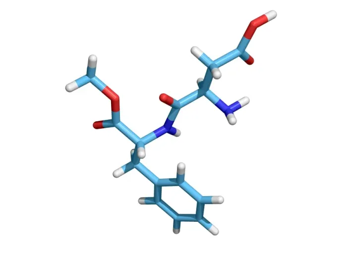 Framed Print : Molecular model of Aspartame Print Framed Print : Molecular model of Aspartame Print