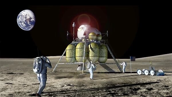 Astronauts on the Moon