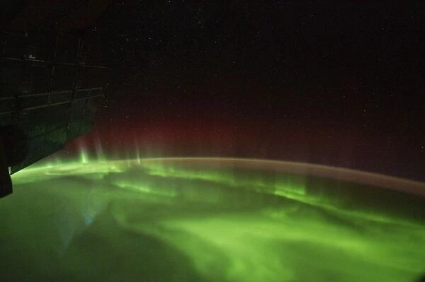 Aurora australis, ISS image