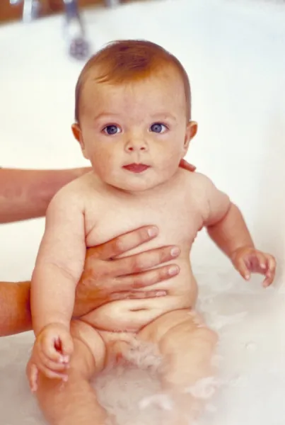 Bathing sales baby boy