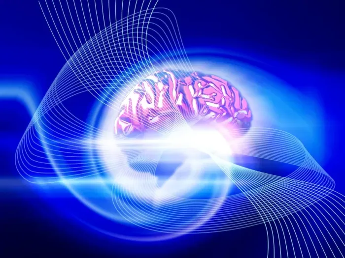 Framed Print : Human Brain Emission Print Framed Print : Human Brain Emission Print