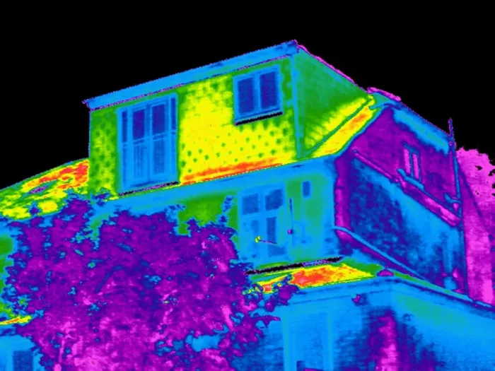 Framed Print : Thermogram Building Print Framed Print : Thermogram Building Print