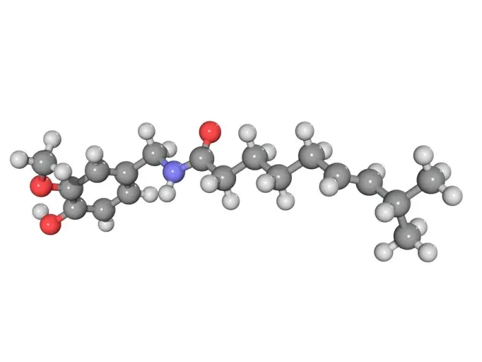 Framed Print : Capsaicin Molecule Print Framed Print : Capsaicin Molecule Print