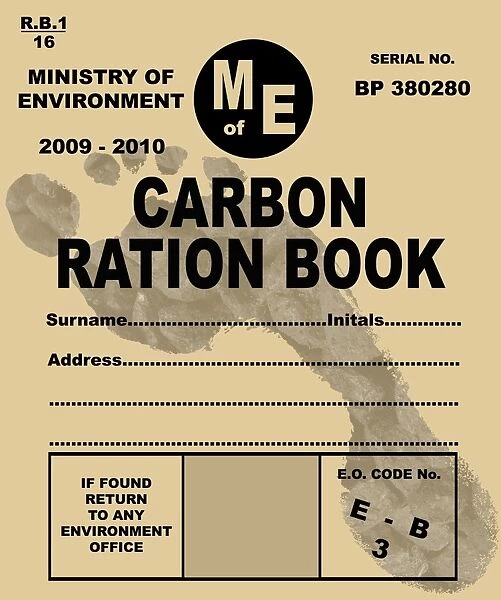 Carbon rationing, conceptual image
