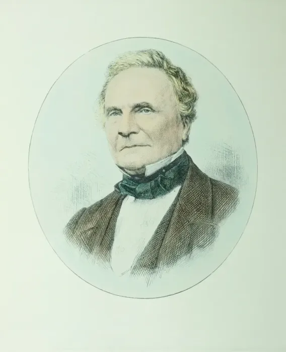 Framed Print : Charles Babbage Engraving Print Framed Print : Charles Babbage Engraving Print