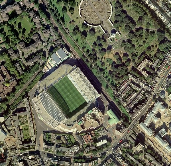 Chelseas Stamford Bridge stadium, aerial