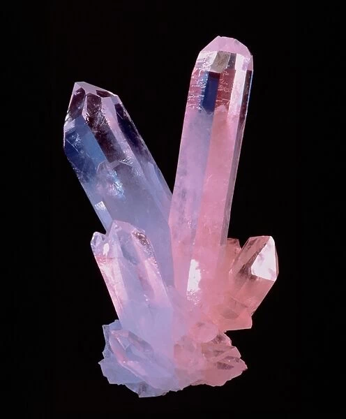 Clear quartz crystals (rock crystals)