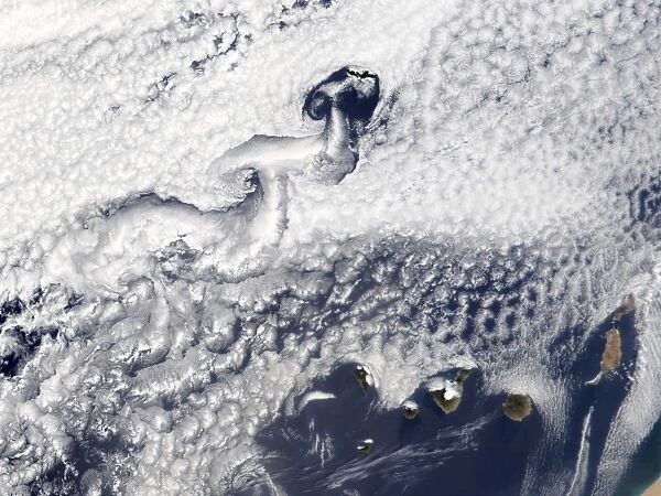 Clouds disrupted by islands