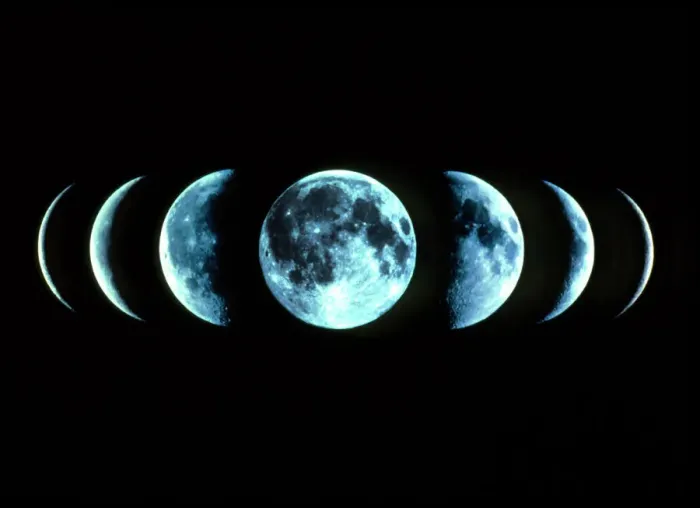 Framed Print : Time-lapse Lunar Phase Print Framed Print : Time-lapse Lunar Phase Print