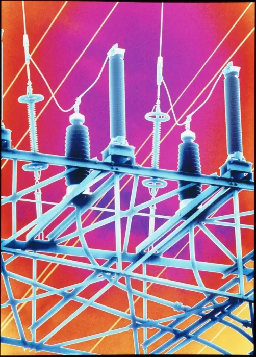 Framed Print : High-Voltage Power Line Print Framed Print : High-Voltage Power Line Print