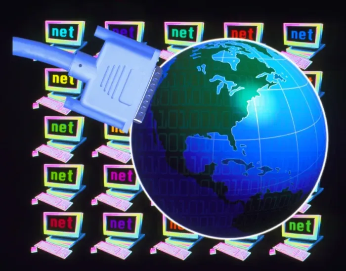 Framed Print : Computer Network and Globe Print Framed Print : Computer Network and Globe Print