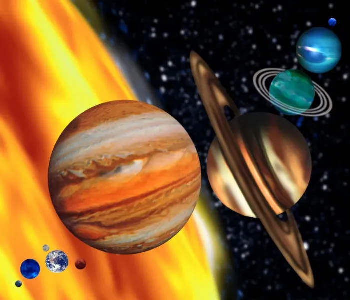 Framed Print : Computer Artwork Print - Planetary Scale Comparison Framed Print : Computer Artwork Print - Planetary Scale Comparison